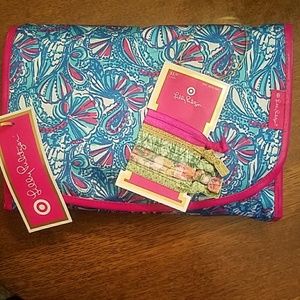 Lilly Pulitzer toiletries bag AND hairties